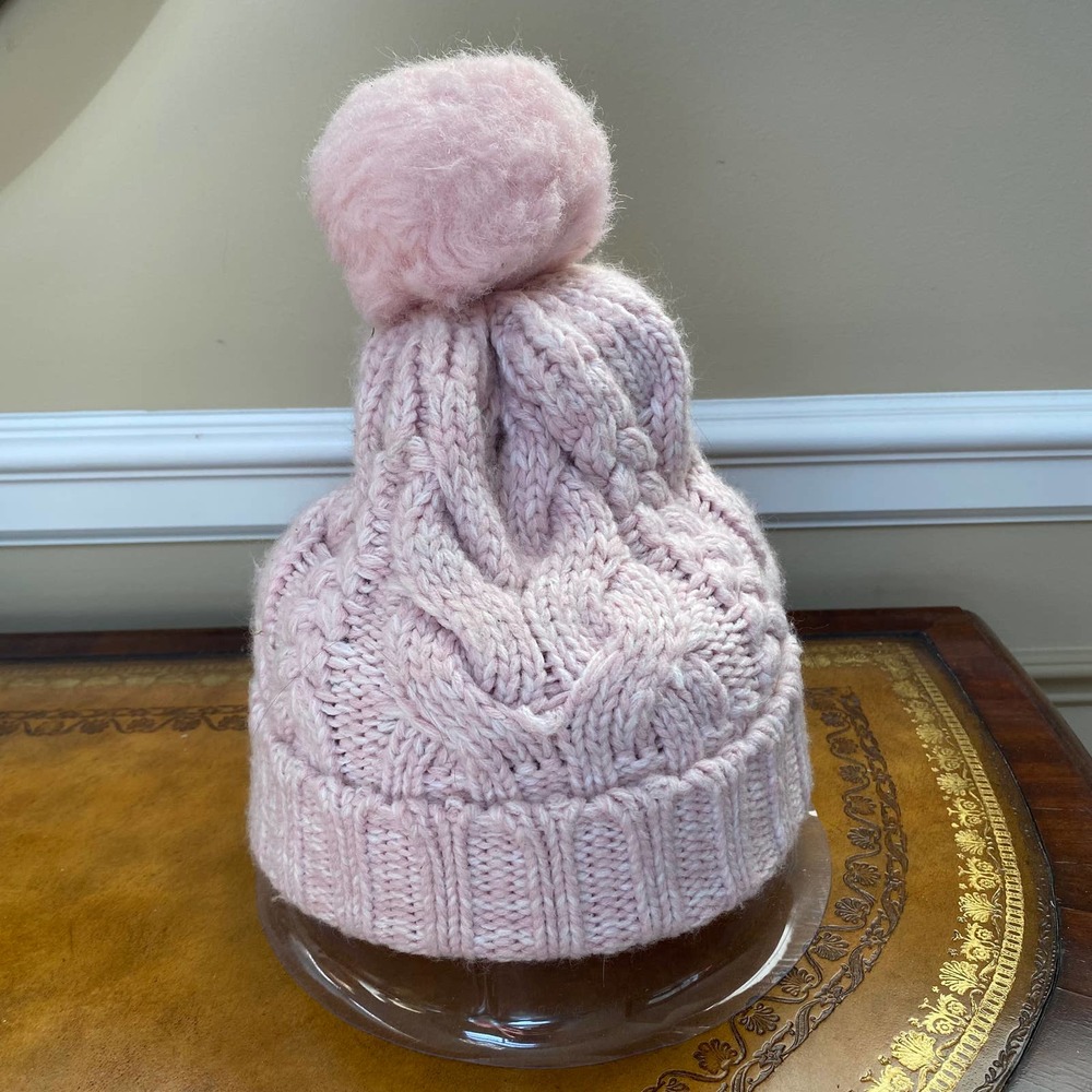 Gap Kids Cable Knit Pink Hat